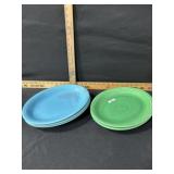 VINTAGE FIESTWARE 12 1/2 INCH PLATTERS 5 QTY