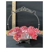 EARLY CASED BRIDES BASKET PINK10 INCH