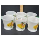 FIRE KING FRUITS / GAY FAD MUGS 6 QTY