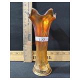 CARNIVAL GLASS 7 1/2 TALL MARIGOLD VASE