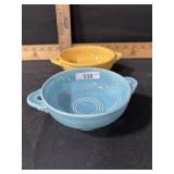 VINTAGE FIESTAWARE CREAM SOUP BOWL 2 QTY