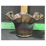 carnival glass hat dish