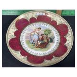 AUSTRIA 12 INCH WOMEN PLATE   BEE HIVE MARK