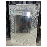 48x36 Venetian style wall mirror with beveled