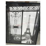 25x32 Framed Eiffel tower print
