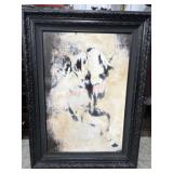 24x36  wild colt silhouette print in 34x46 Black