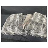 Faux fur throw blanket