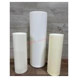 3 Flameless candles 12 and 18 inch tall