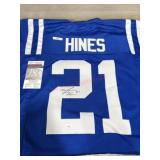 Colts #21 Hines signed jersey