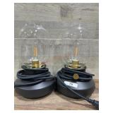 2- Ikea Tarnaby dimmable table lamps