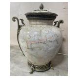 Decorative Crafts ornate and ceramic urn with lid