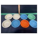 VINTAGE FIESTAWARE 5 1/2 BOWLS ASSORTED COLORS 3