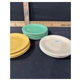 VINTAGE FIESTWARE 6 1/4 B&B PLATES ASSORTED