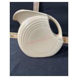 VINTAGE FIESTAWARE IVORY DISK WATER PITCHER