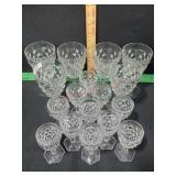 AMERICAN FOSTORIA WATER GOBLETS 6 QTY / SMALL