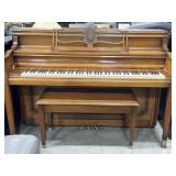Sohmer & Company spinet piano with bench  58x24x41