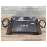 Custom made Colts LVII super bowl tray.