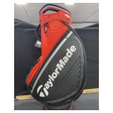Taylor Made black and orange golf bag