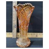 CARNIVAL GLASS MARIGOLD 9 1/2 TALL VASE