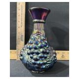 IMPERIAL GLASS GRAPE CARAFE 8 1/2 TALL