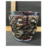 FENTON CARNIVAL GLASS MERMAID VASE 6 1/2 TALL