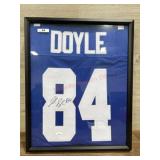 Colts #84 Doyle signed and framed jersey
