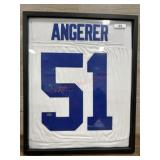 Colts #51 Angerer signed and framed jersey