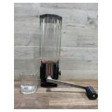 Art Deco Glass wall hung coffee grinder