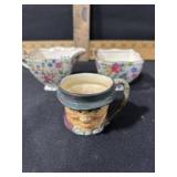 3 PIECE MISC CHINTZ MINI CREAM AND SUGAR AND MINI