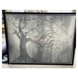 67x52 Frame with Abstract Edmunds grey and white