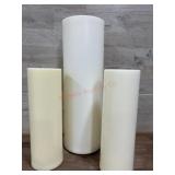 Set of 3 flameless candles 12 and 18 inch tall