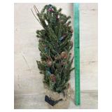 2 Foot Bavarian pine pre lit table top tree
