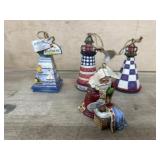 Jim Shore Santa and Baby Jesus and 3 pc. light