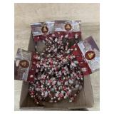 Red and white beaded garland