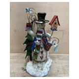 Metal Rocking snowman figure
