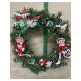 14 inch Elf wreath