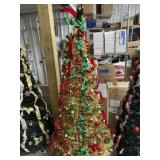 Gold fully decorated pop up tree