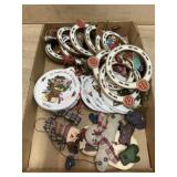 Flat of 12 days of Christmas ornaments and