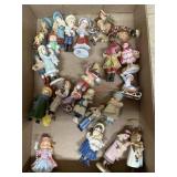 Flat of doll ornaments
