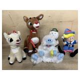 5 Battery operated Rudolph figures