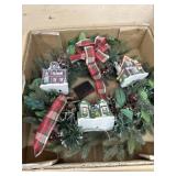 18 inch village house wreath