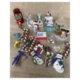 Flat with salt dough ornaments and 4 village