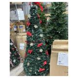 Poinsettia fully decorated pre lit poinsettia pop