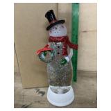 14 inch Snowman glitter light