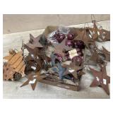 Flat of stars and americana ornaments