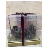 Purple candle with candle ring