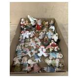 Flat of tree ornaments  Angels/ dolls/ and more