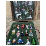 Crate of 30 Thomas Paconni glass ornaments