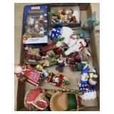 Flat of various Christmas ornaments
