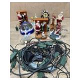 Flat of Hallmark cords and 8 Ornaments